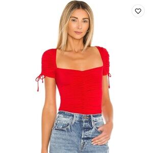 XS Lovers and Friends red bodysuit. Brand new; tags still on.